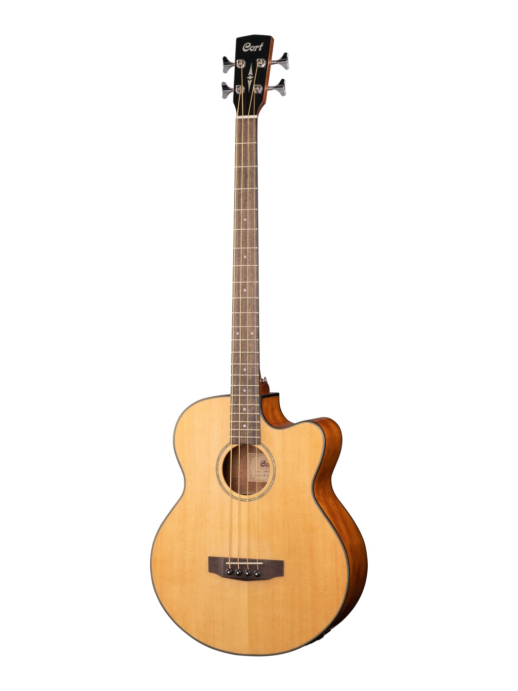 Cort AB850F-NAT-BAG Acoustic Bass Series Электро-акустическая бас-гитара