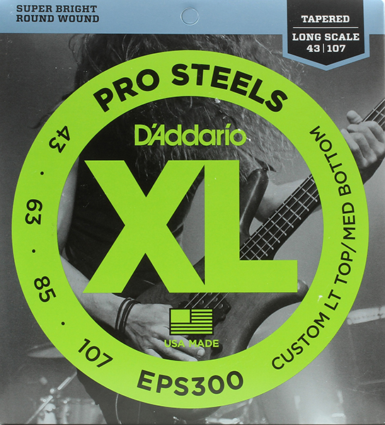 D'Addario EPS300 ProSteels Комплект струн для бас-гитары