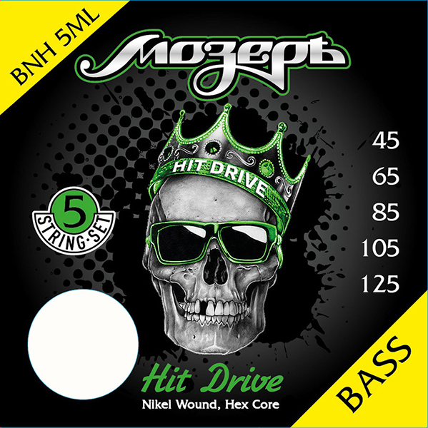 Мозеръ BNH-5МL Hit Drive Комплект струн для 5-струнной бас-гитары
