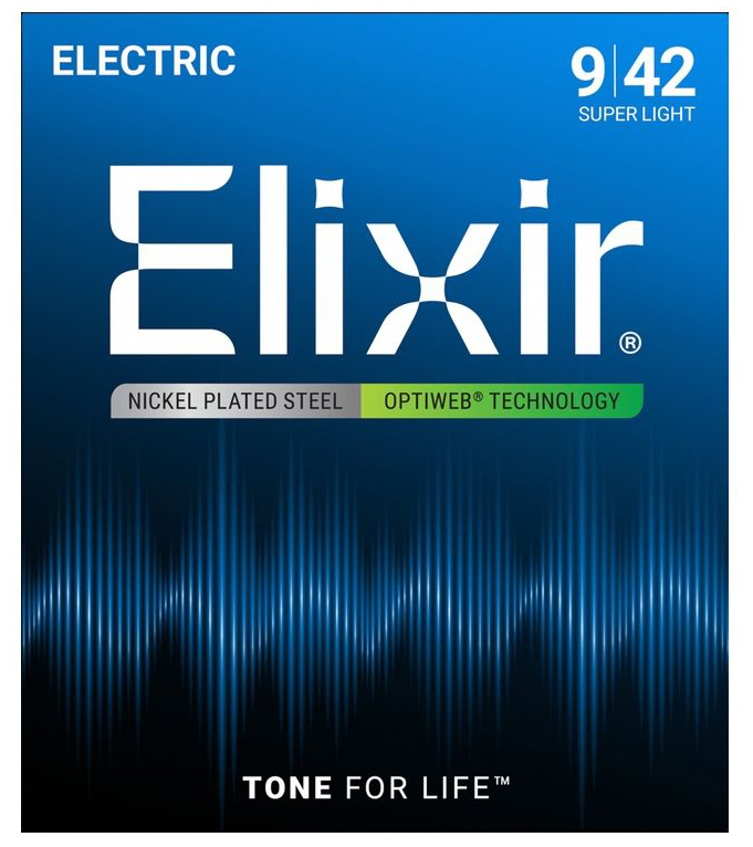 Elixir 19002 Optiweb Комплект струн для электрогитары