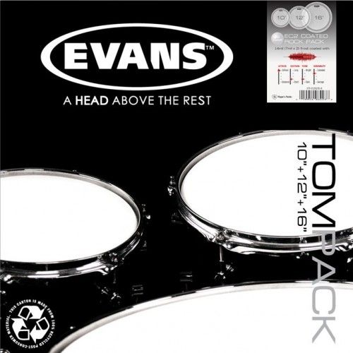Evans ETP-EC2SCTD-R EC2 Rock Набор пластика для том барабана