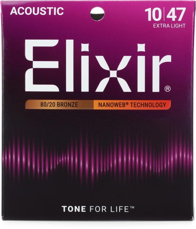 Elixir 11002 NANOWEB Комплект струн для акустической гитары