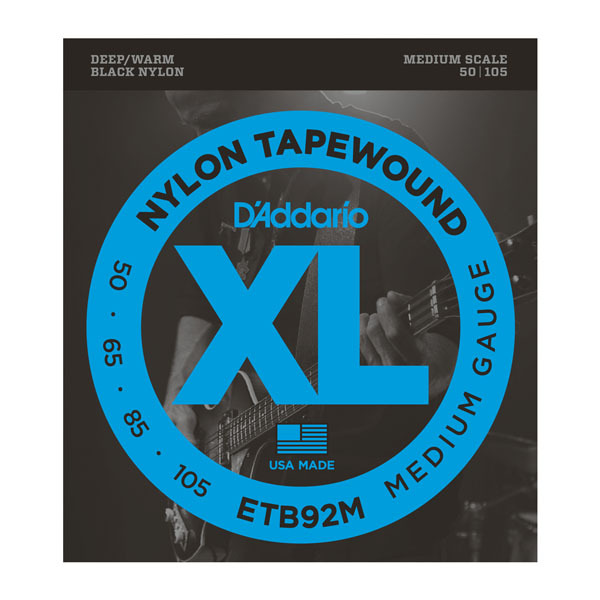 D'Addario ETB92M Tapewound Комплект струн для бас-гитары