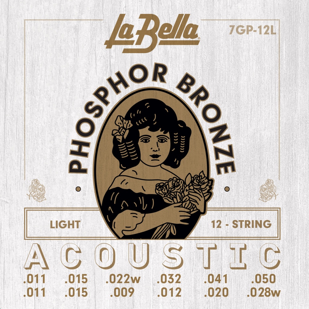 La Bella 7GP12L Комплект струн для 12-струнной акустической гитары