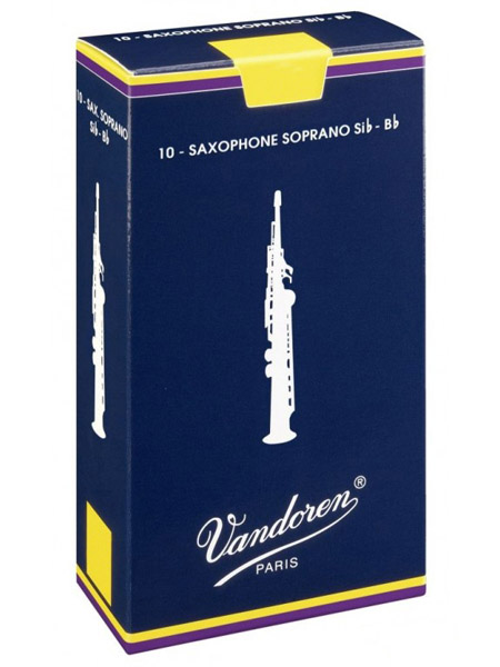 Vandoren SR203 Трости для саксофона Сопрано Традиционные №3 (10шт) Vandoren