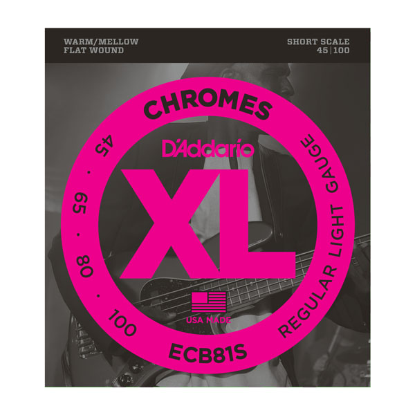 D'Addario ECB81S Chromes Bass Комплект струн для бас-гитары
