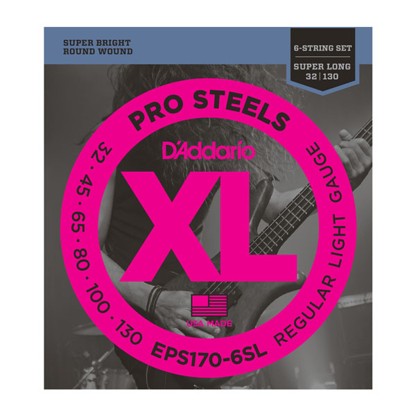 D'Addario EPS170-6SL ProSteels Комплект струн для 6-струнной бас-гитары