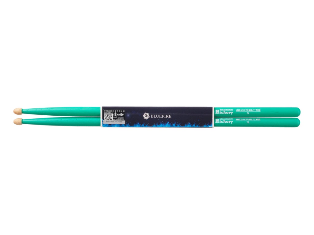 HUN 10104016 Colored Series Bluefire 7A GREEN Барабанные палочки