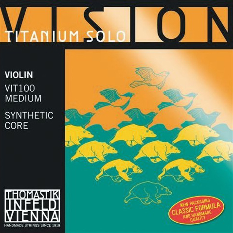 Thomastik VIT100 Vision Titanium Solo Комплект струн для скрипки размером 4/4