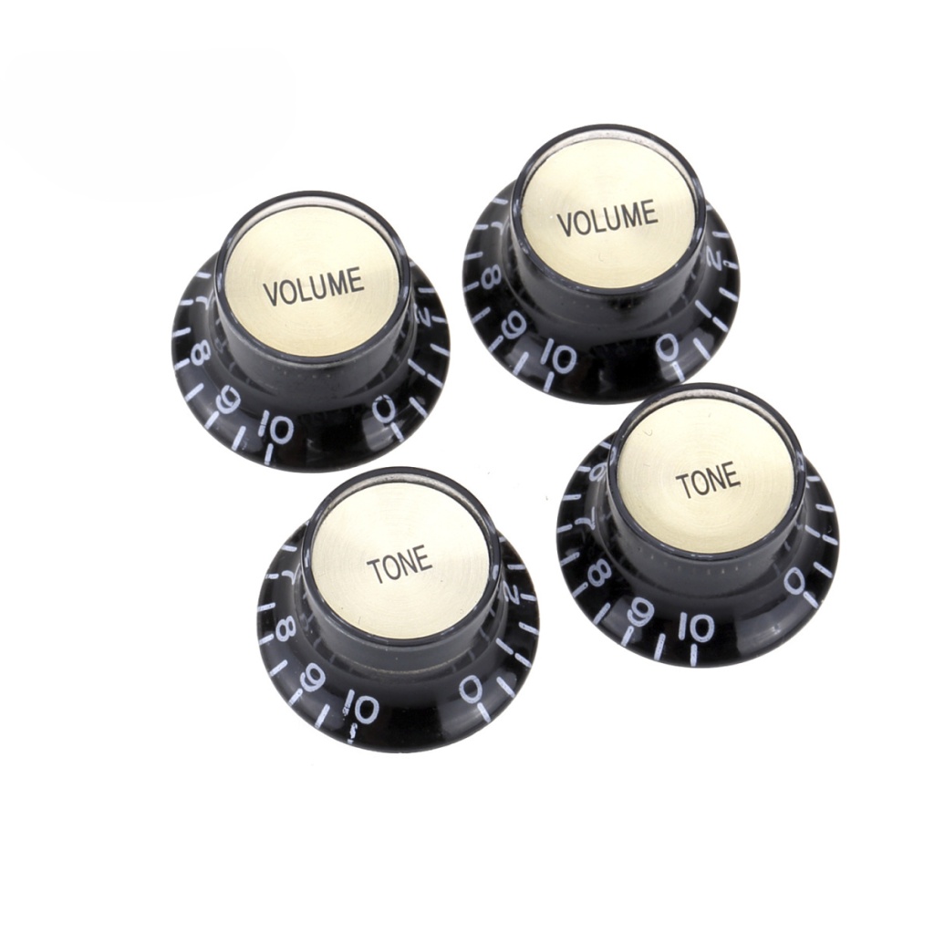 Musiclily MX1566BK-2-MX1568BK-2 Комплект ручек потенциометров (2+2)