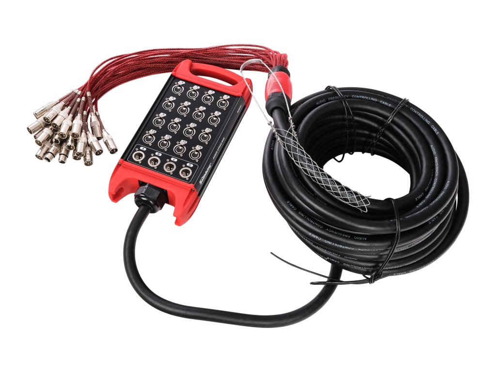 Soundking BCB403-20m Сценическая коммутационная коробка 16хXLR входов + 4хXLR выхода
