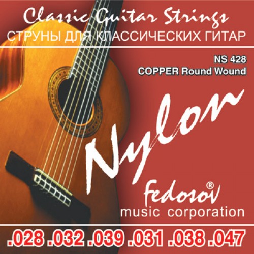 Fedosov NS428 COPPER Round Wound Комплект струн для классической гитары