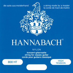 Hannabach 800HT Blue SILVER PLATED Комплект струн для классической гитары