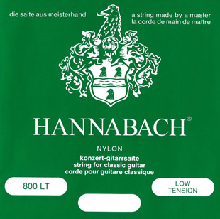 Hannabach 800LT Green SILVER PLATED Комплект струн для классической гитары