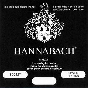 Hannabach 800MT Black SILVER PLATED Комплект струн для классической гитары
