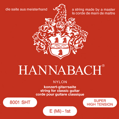 Hannabach 800SHT Red SILVER PLATED Комплект струн для классической гитары