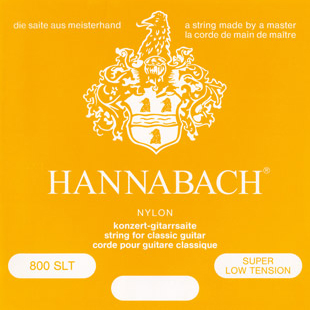 Hannabach 800SLT Yellow SILVER PLATED Комплект струн для классической гитары нейлон/посеребренные Hannabach