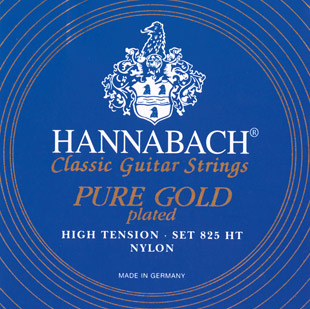Hannabach 825HT Blue PURE GOLD Комплект струн для классической гитары нейлон/позолоченные Hannabach