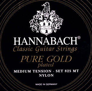 Hannabach 825MT Black PURE GOLD Комплект струн для классической гитары нейлон/позолоченные Hannabach