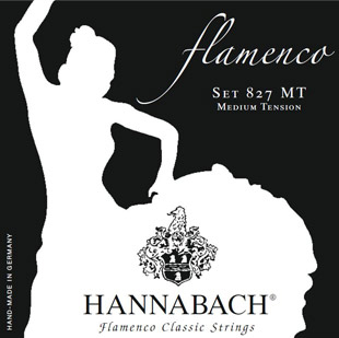 Hannabach 827MT Black FLAMENCO Комплект струн для классической гитары желтый нейлон/посеребренные Hannabach