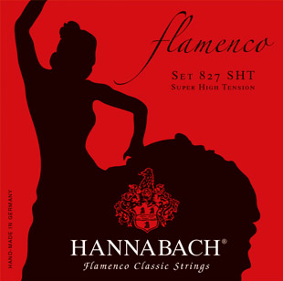 Hannabach 827SHT Red FLAMENCO Комплект струн для классической гитары желтый нейлон/посеребренные Hannabach