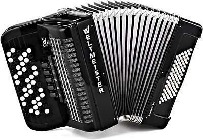 Weltmeister Romance602-II-72/60-BK Romance 602 Аккордеон кнопочный 60/72/II/3