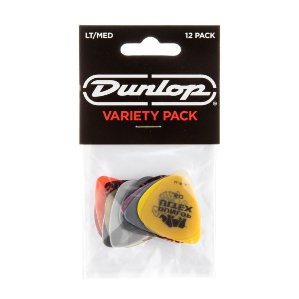 Dunlop PVP101 Набор медиаторов Guitar LT/MED Pick Variety Pack 12шт