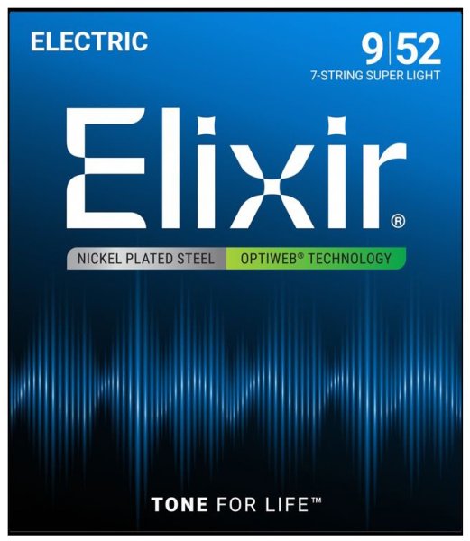 Elixir 19007 Optiweb Комплект струн для 7-струнной электрогитары