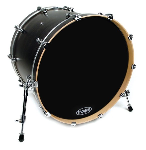 Evans BD22RBG Resonant Black Пластик для бас-барабана 22"