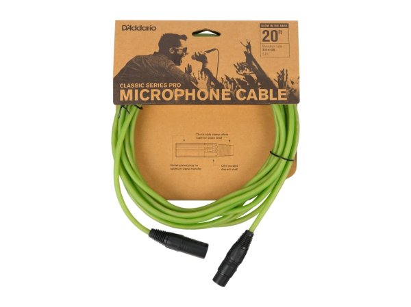 D'Addario PW-CPMIC-20GL Classic Series Pro Микрофонный кабель