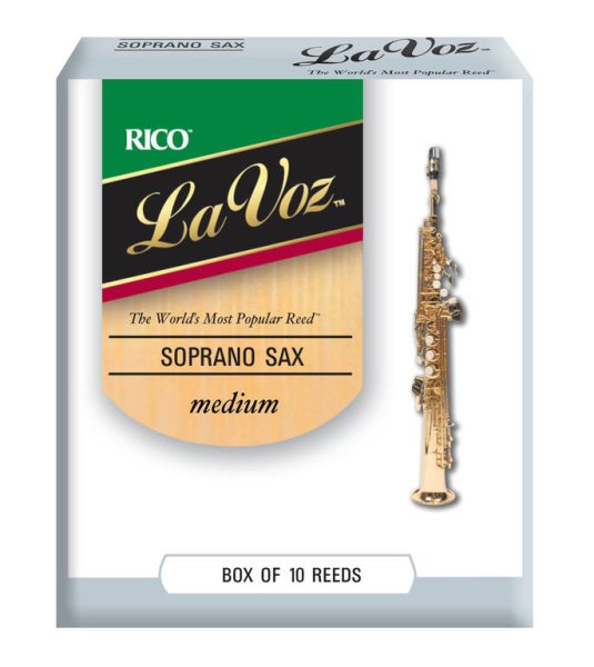 D'Addario Woodwinds Rico RIC10MD La Voz Трости для саксофона-сопрано