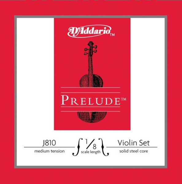 D'Addario J810-1/8M Prelude Комплект струн для скрипки размером 1/8