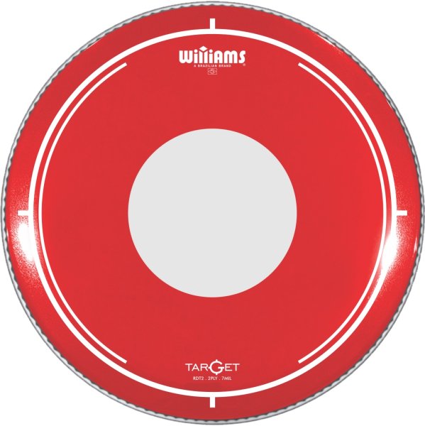 Williams RDT2-7MIL-18 Target Dot Series Red Пластик для бас-барабана 18"