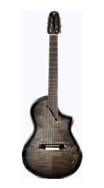 Martinez Hispania-Transblack Классическая гитара со звукоснимателем