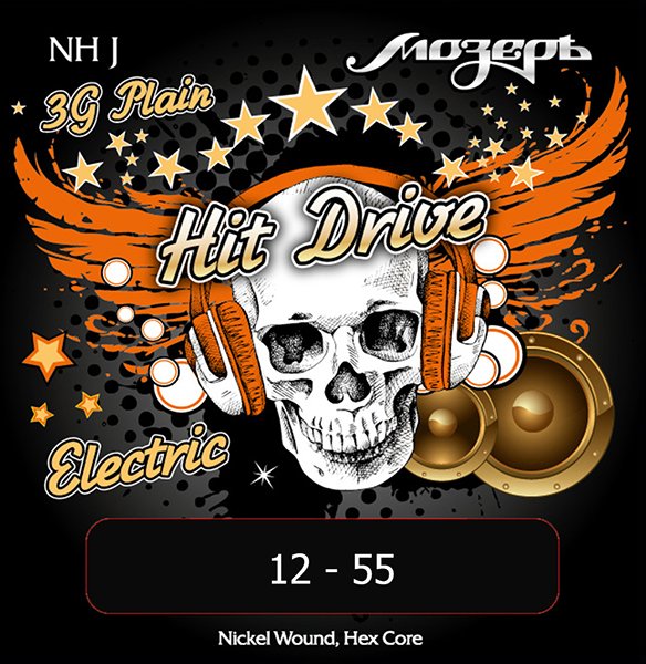Мозеръ NH-J Hit Drive Jazz Комплект струн для электрогитары