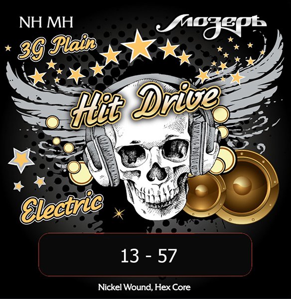Мозеръ NH-MH Hit Drive Комплект струн для электрогитары