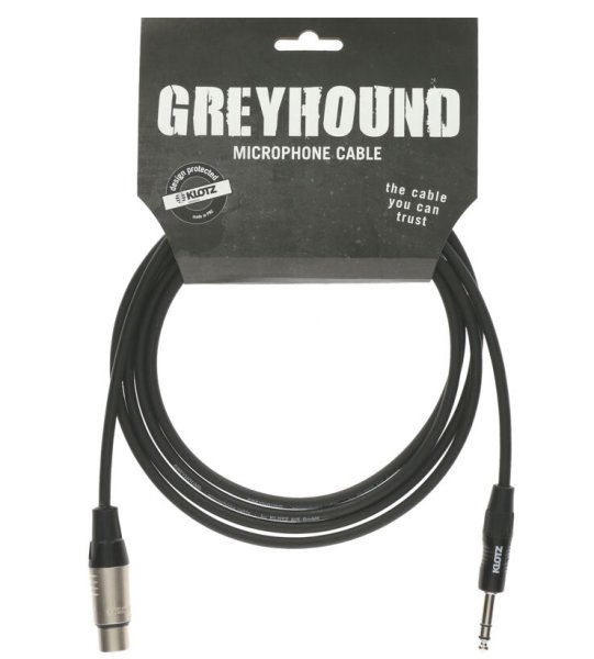 Klotz GRG1FP03.0 Greyhound Кабель микрофонный XLRf-6.35мм