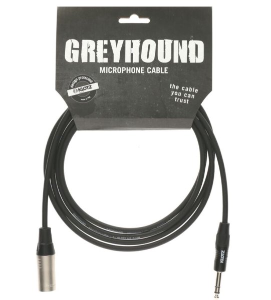 Klotz GRG1MP06.0 Greyhound Кабель микрофонный XLRm-6.35мм