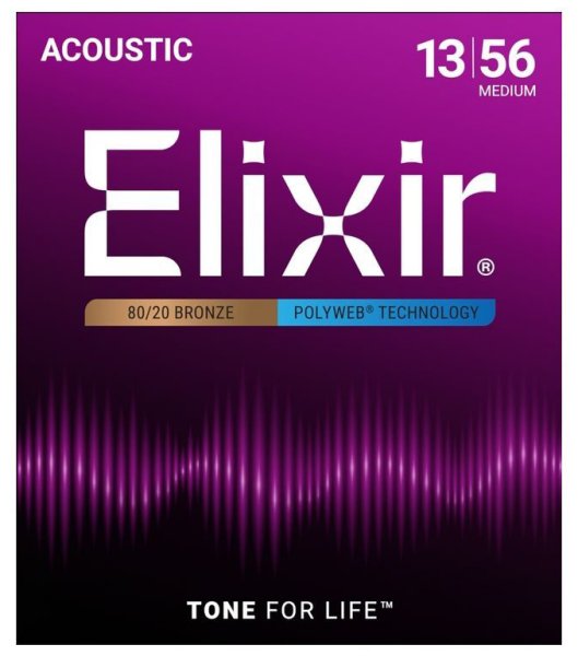 Elixir 11100 POLYWEB Комплект струн для акустической гитары