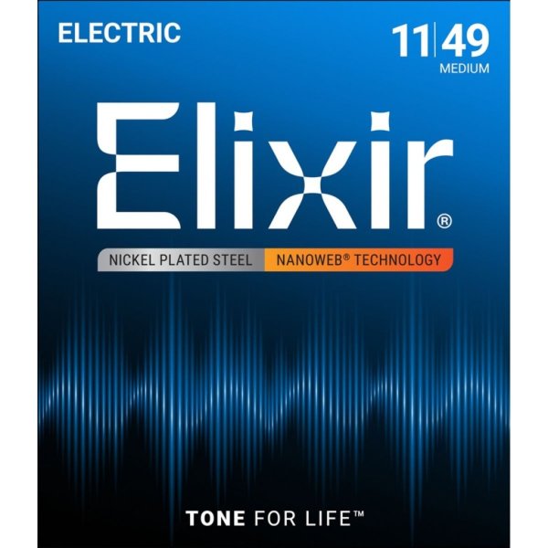 Elixir 12102 NANOWEB Комплект струн для электрогитары