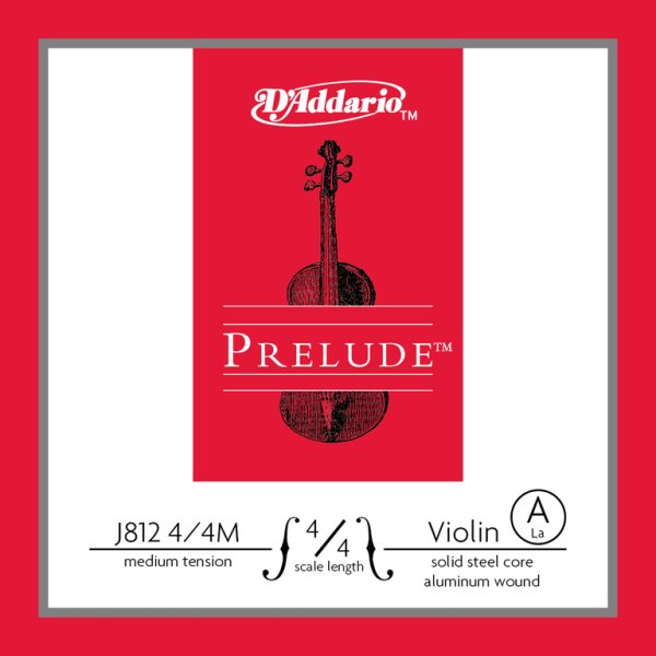 D'Addario J812-4/4M PRELUDE Струна A/ЛЯ для скрипки D`Addario