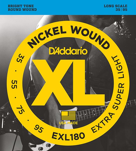 D'Addario EXL180 Nickel Wound Комплект струн для бас-гитары