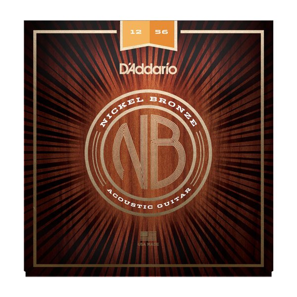 D'Addario NB1256 Nickel Bronze Комплект струн для акустической гитары