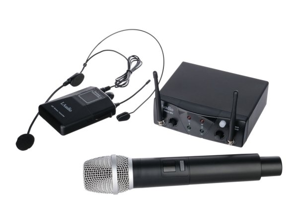 LAudio PRO2-MH Двухканальная радиосистема с ручным передатчиком и головным микрофоном