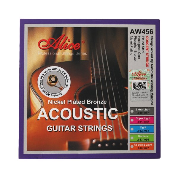 Alice AW456-L Комплект струн для акустической гитары