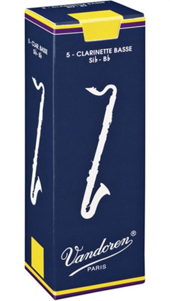 Vandoren CR123 BASS Трости для БАС-кларнета традиционные №3 (5шт) Vandoren