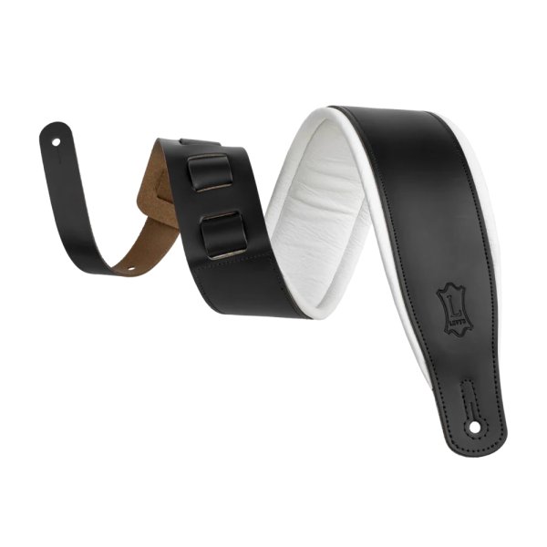 Levy's M26PD-BLK-WHT Amped Leather Series Ремень для гитары