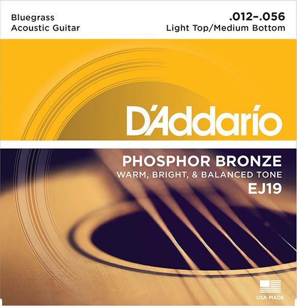 D'Addario EJ19 Phosphor Bronze Комплект струн для акустической гитары