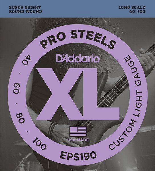 D'Addario EPS190 ProSteels Комплект струн для бас-гитары