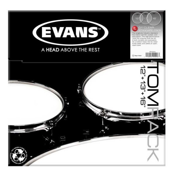 Evans ETP-G1CLR-S G1 Clear Standard Набор пластика для том барабана (12"